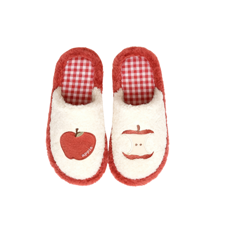 The Apple Fluffy Slippers