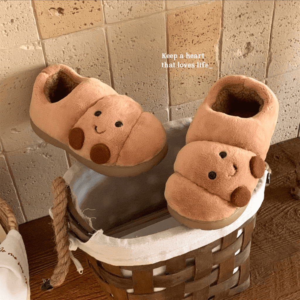 The Smiley Croissant Slippers