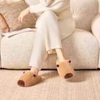 The Capybara Fluffy Slippers