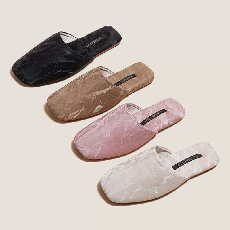 The Macaron Silk Slippers