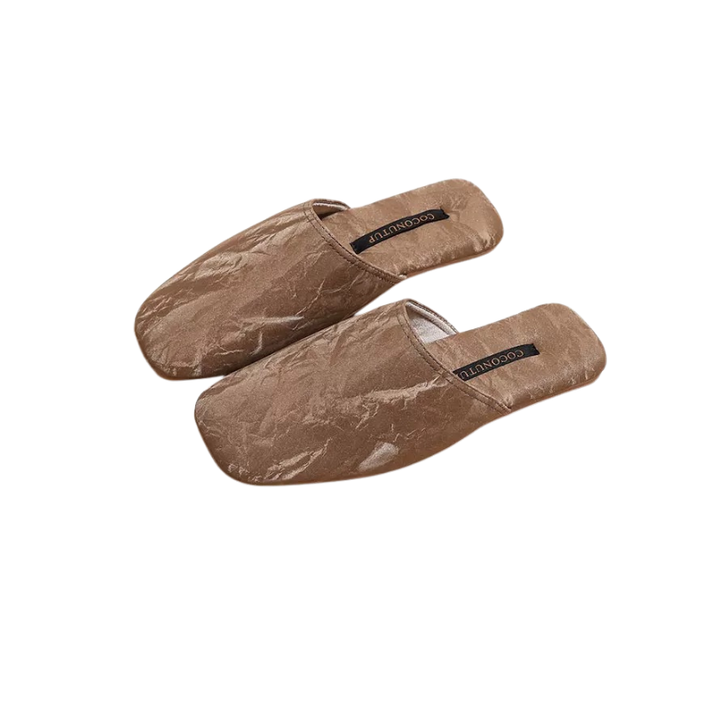 The Macaron Silk Slippers