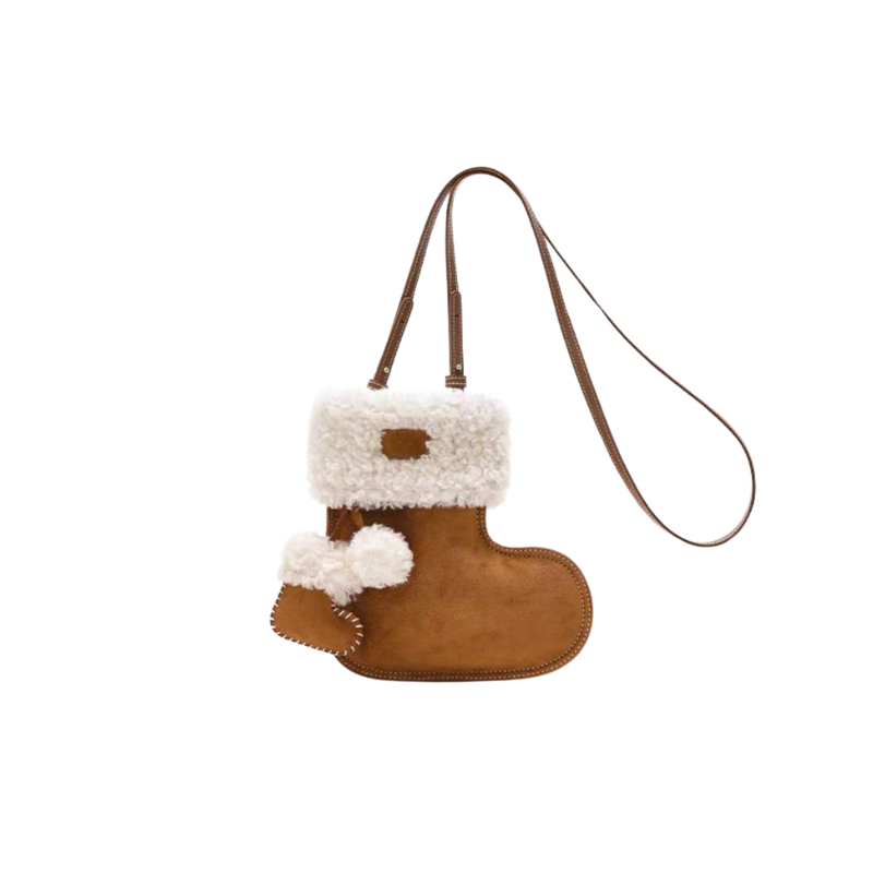 The Lamb Wool Stocking Crossbody Bag