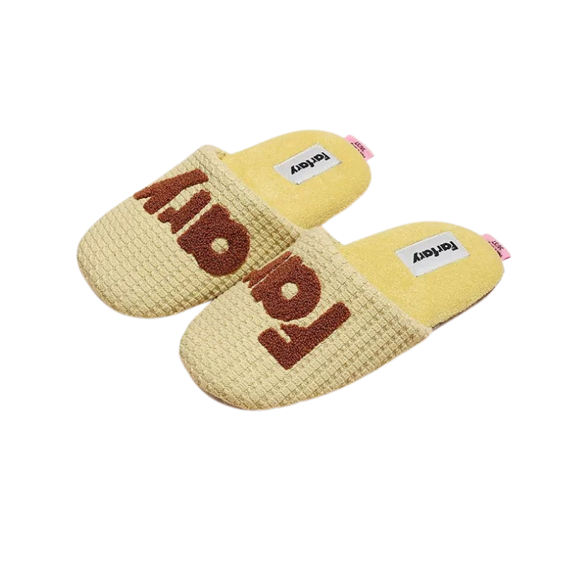 The Color-Block Knit Slippers