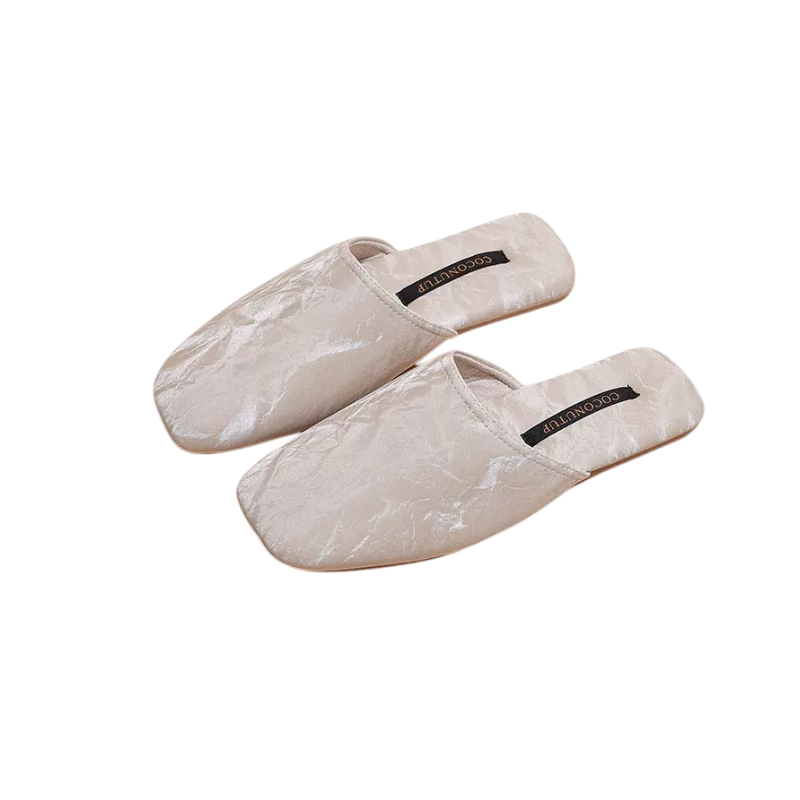 The Macaron Silk Slippers