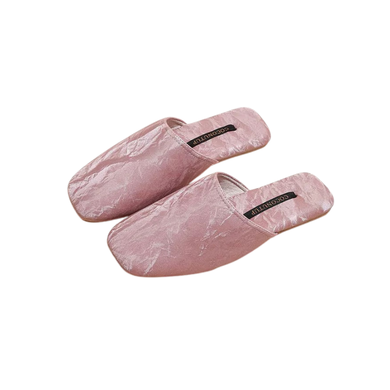 The Macaron Silk Slippers