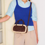 The Lamb Wool  Fluffy Boston Bag