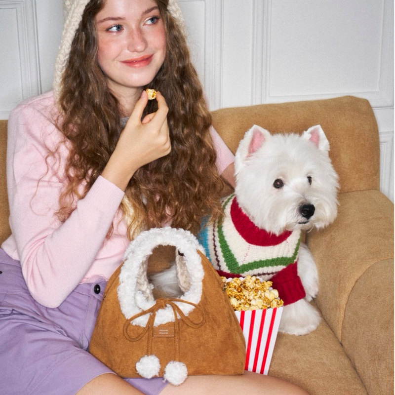 The Lamb Wool Triangle Bag