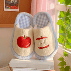 The Apple Fluffy Slippers