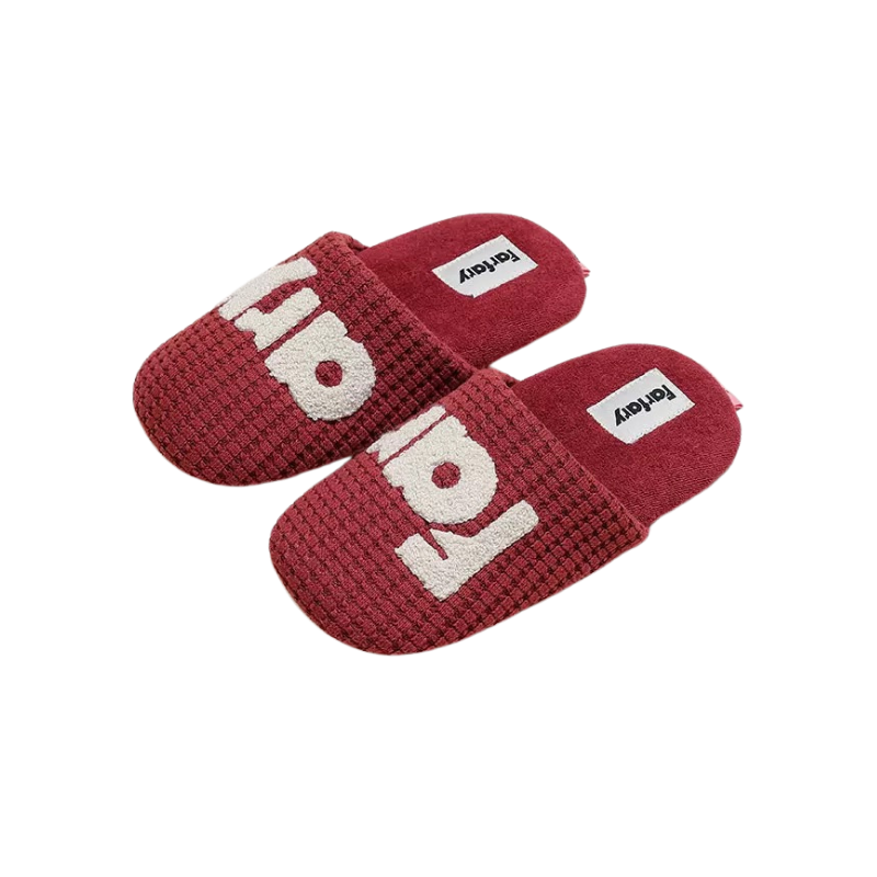 The Color-Block Knit Slippers