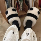 The Panda Fluffy Slippers