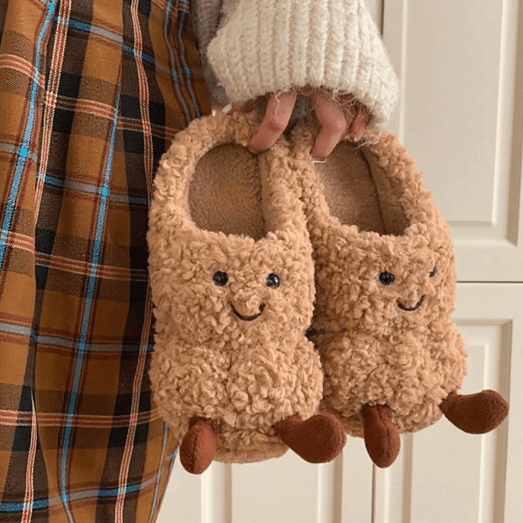The Smiley Peanut Slippers