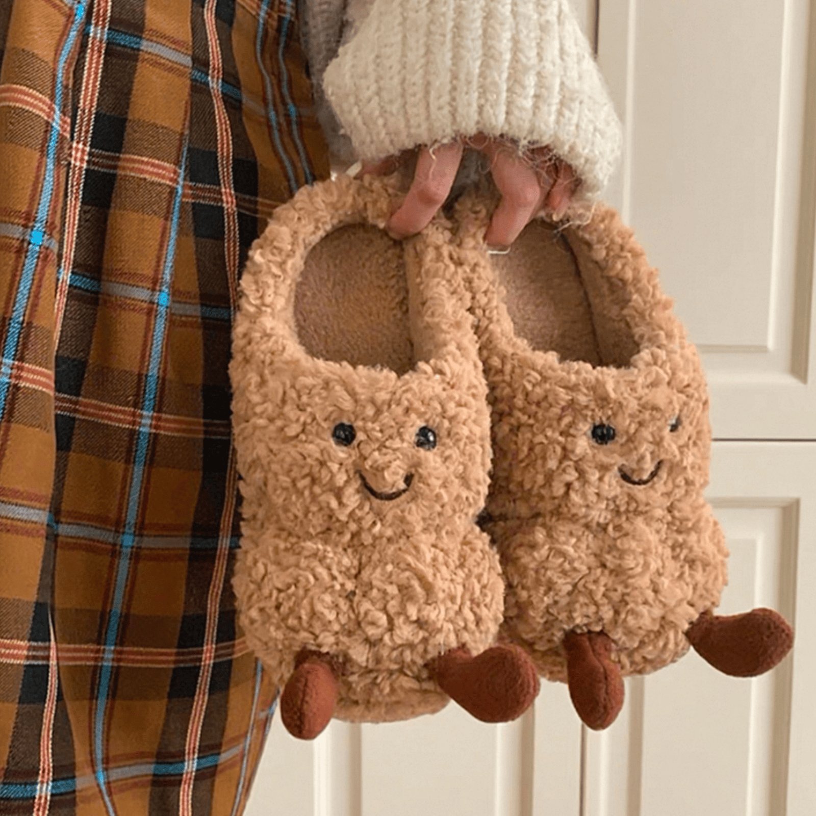 The Smiley Peanut Slippers