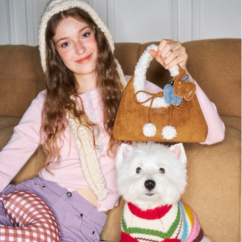 The Lamb Wool Triangle Bag