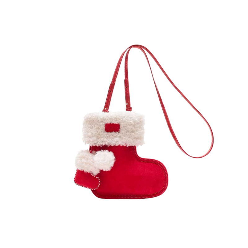 The Lamb Wool Stocking Crossbody Bag
