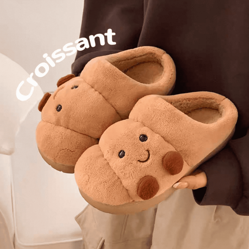 The Smiley Croissant Slippers