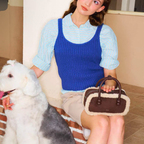 The Lamb Wool  Fluffy Boston Bag