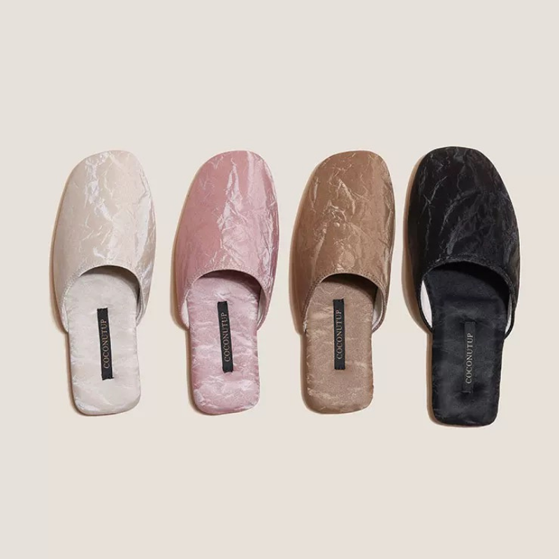 The Macaron Silk Slippers
