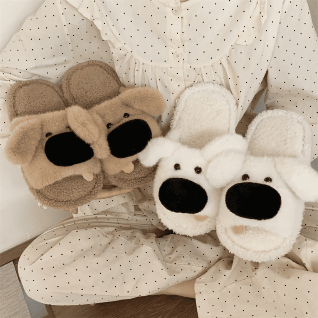 The Smiley Puppy Slippers