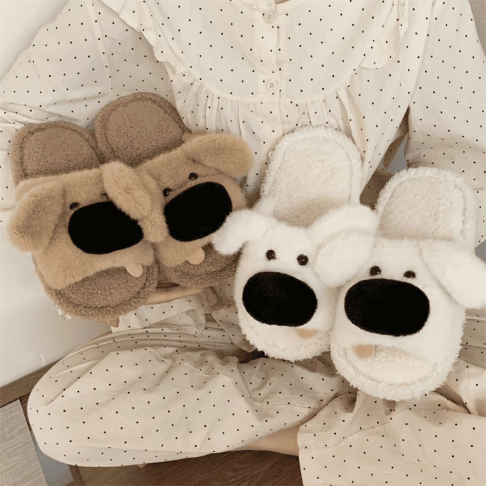 The Smiley Puppy Slippers