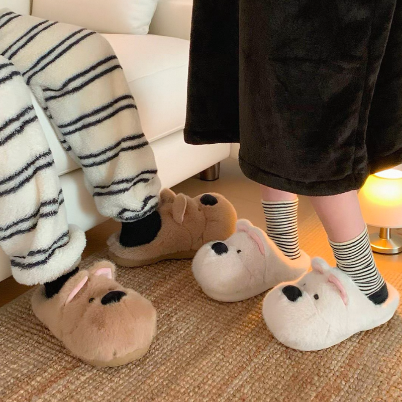 The Westie Fluffy Slippers