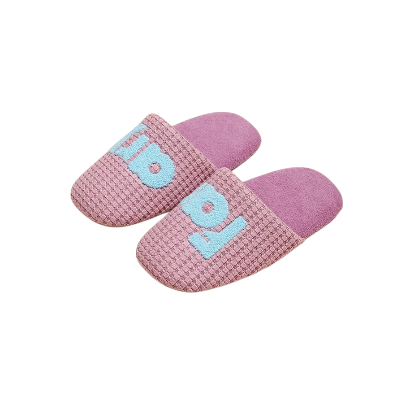 The Color-Block Knit Slippers