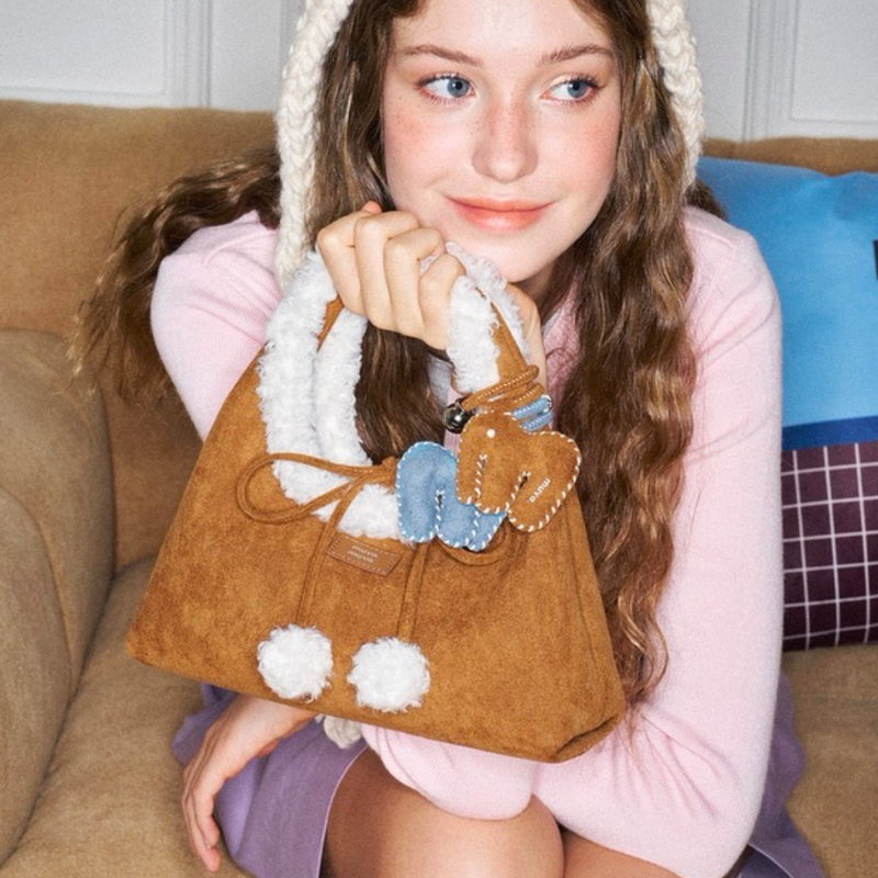 The Lamb Wool Triangle Bag