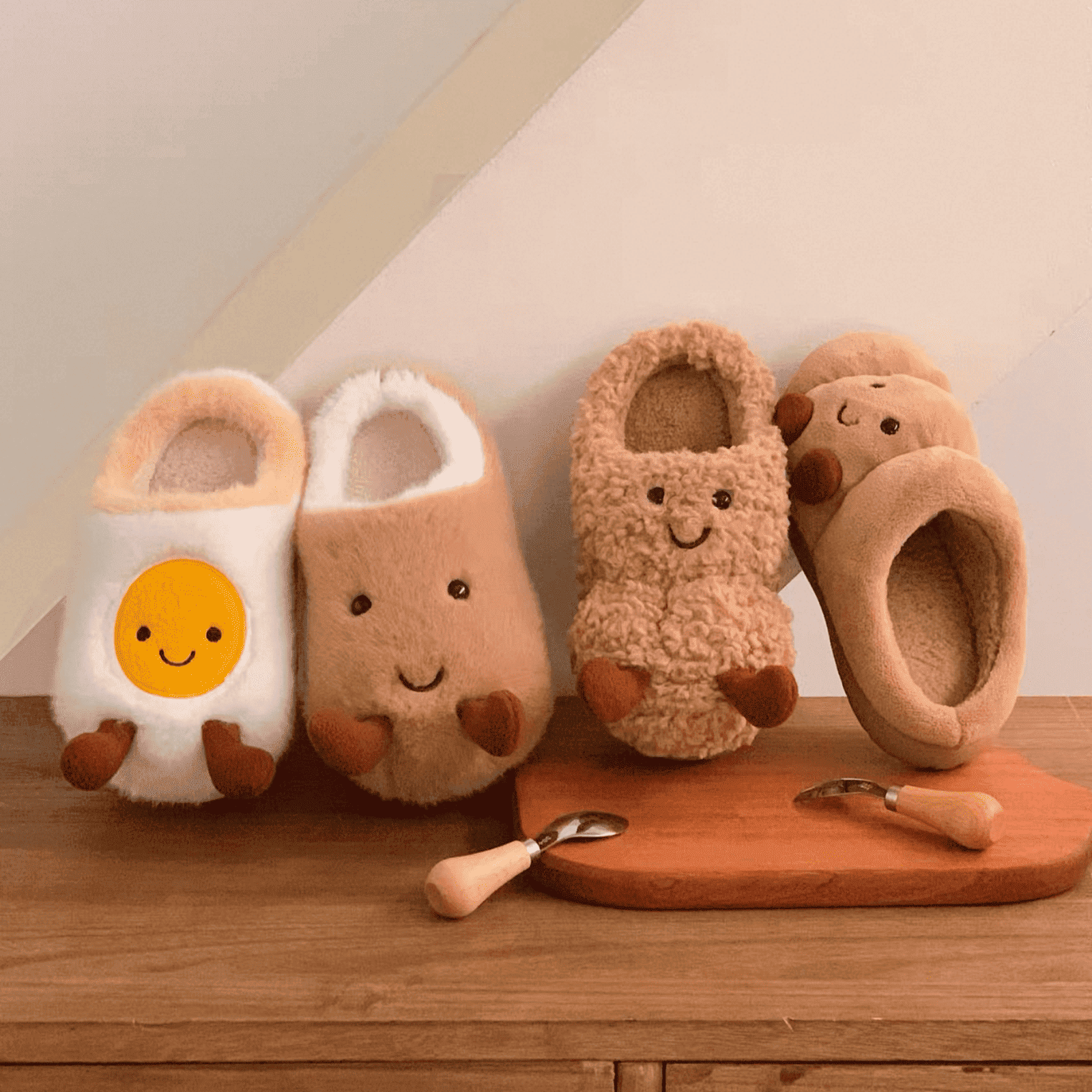 The Smiley Potato Slippers