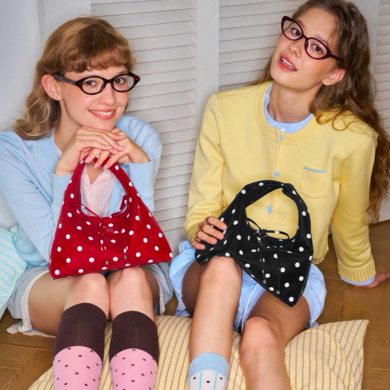 The Polka Dot Triangle Bag