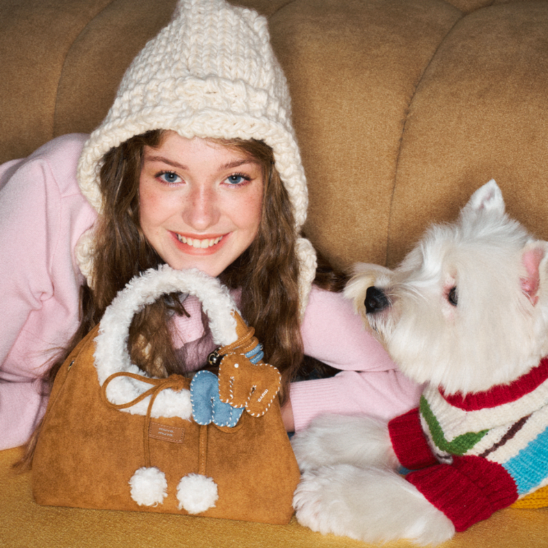 The Lamb Wool Triangle Bag