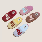 The Color-Block Knit Slippers