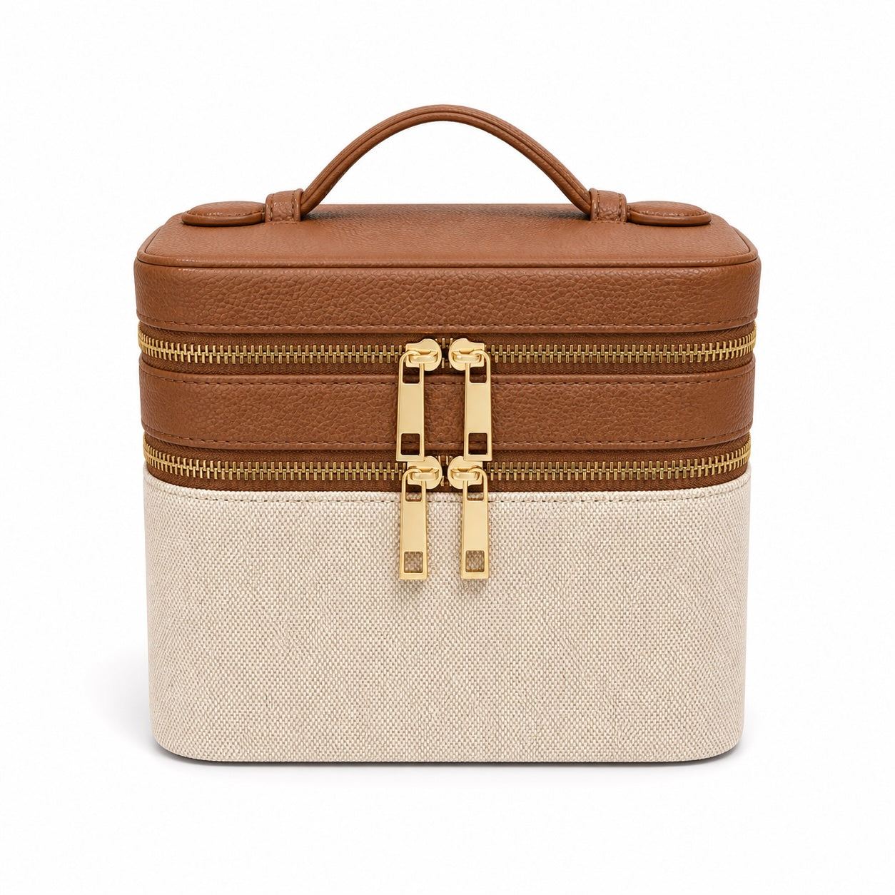 Duo Vanity Case – Canvas Brown