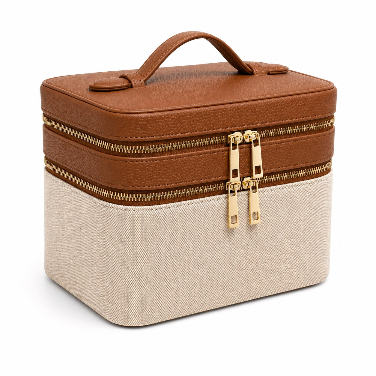 Duo Vanity Case – Canvas Brown