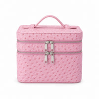 Duo Vanity Case – Ostrich Pink