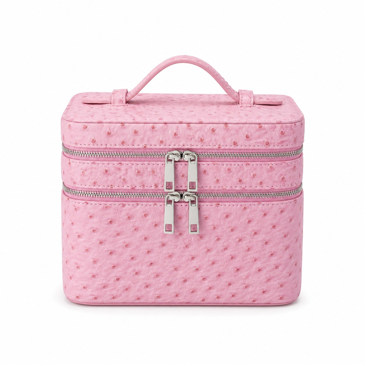 Duo Vanity Case – Ostrich Pink