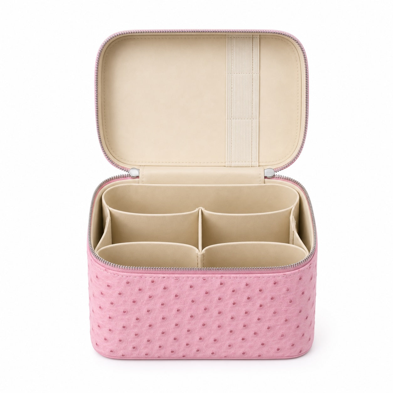 Duo Vanity Case – Ostrich Pink